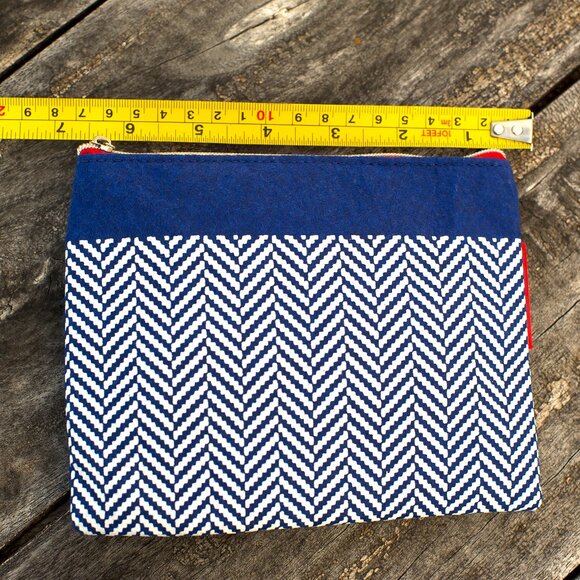 3pcs Kit Felt Carry On Purse Travel Bag Sleep Mask Pen Compact Essentials - Picture 2 of 6